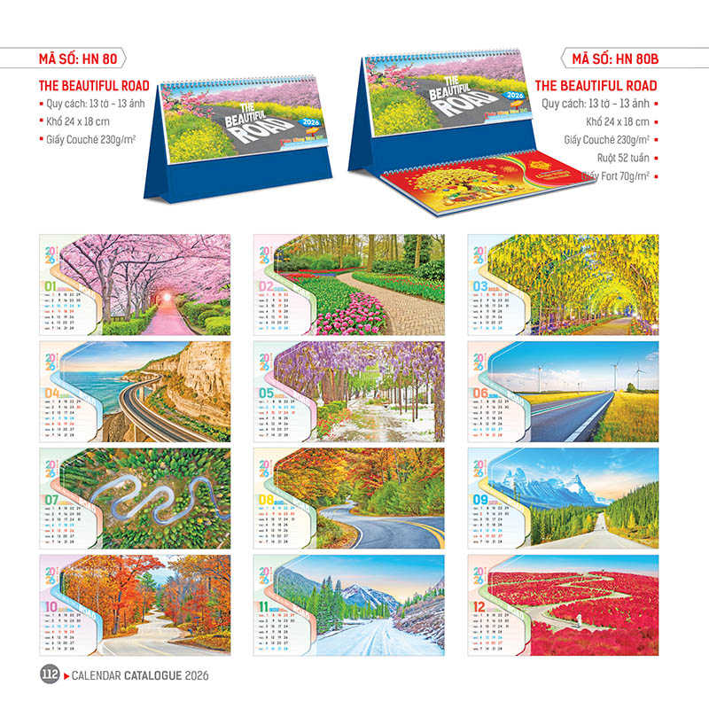 HN80-HN80B-24x18cm-THE-BEAUTIFUL-ROAD