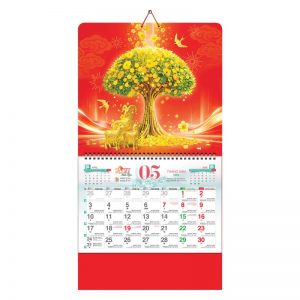 Lò Xo Giữa Bộ Số 37x70cm – Kim Tiền Tài Lộc – Mã: AH34