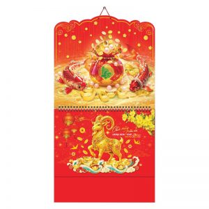 Lò Xo Giữa Bộ Số 37x70cm – Túi Tiền Tài Lộc – Mã: AH35