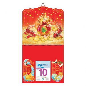 Lò Xo Giữa 37x70cm Gắn Bloc – Túi Tiền Tài Lộc – Mã: AH43