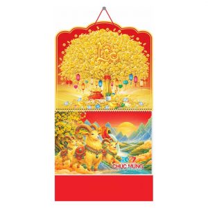 Lò Xo Giữa Bộ Số 37x68cm –Kim Tiền Tài Lộc – Mã: HN21