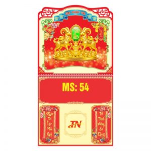 Dán nổi - Lò Xo Giữa 37x70cm Gắn Bloc – Song Dương Tài Lộc – Mã: MS54