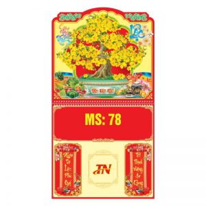 Lò Xo Giữa 37x70cm Gắn Bloc – Mai Vàng Đón Xuân – Mã: MS78
