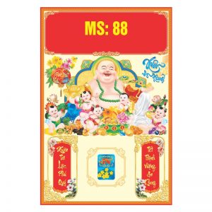 Bìa offset 40x60cm Gắn Bloc – Di Lặc Cát Tường – Mã: MS88