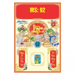 Bìa offset 40x60cm Gắn Bloc – Vàng Bạc Phú Quý – Mã: MS92
