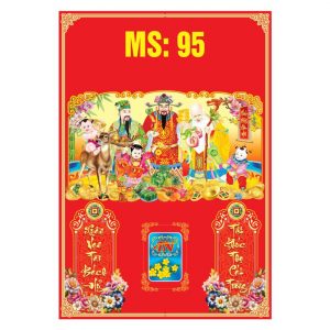 Bìa 35x50cm Gắn Bloc – Phúc Lộc Thọ Toàn – Mã: MS95