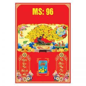 Bìa 35x50cm Gắn Bloc – Mai Vàng Đón Xuân – Mã: MS96