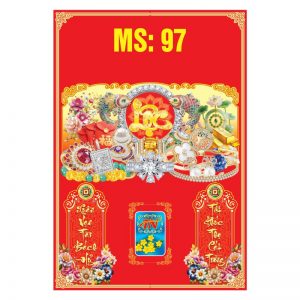 Bìa 35x50cm Gắn Bloc – Vàng Bạc Phú Quý – Mã: MS97