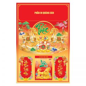 Bìa Bế Nổi 40x60cm Gắn Bloc – Song Dương Đại Phúc – Mã: NB18