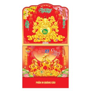 Lò Xo Giữa 37x68cm Gắn Bộ Số – Túi Vàng – Mã: NB191D
