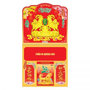 Dán nổi - Lò Xo Giữa 37x68cm Gắn Bloc – Kim Dương Tài Lộc – Mã: NB242C