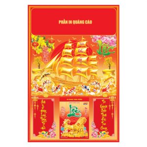 Bìa metalize 40x60cm Gắn Bloc – Thuận Buồm Xuôi Gió – Mã: NB26
