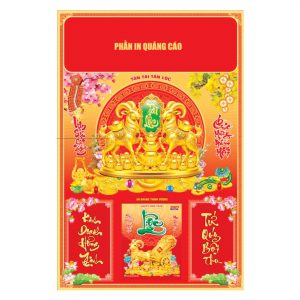 Bìa Dán Nổi 40x60cm Gắn Bloc – Tài Lộc – Mã: NB3D-1D