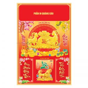 Bìa Dán Nổi 40x60cm Gắn Bloc – Dê Túi Vàng – Mã: NB3D-22T