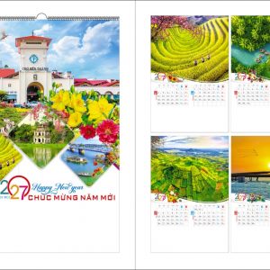 Lịch Lò Xo 7 Tờ 2027