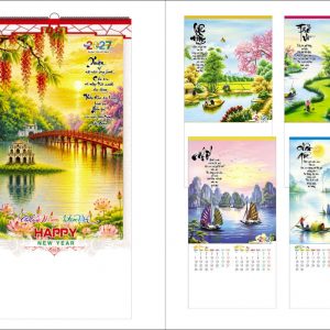 Lịch Nẹp Thiếc 7 Tờ 2027