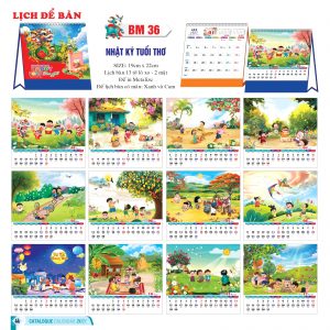 Lịch Để Bàn Chữ A 2027